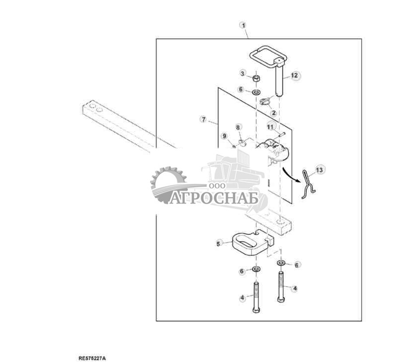 Clevis, Hammer Strap, Retainer, Drawbar Safety Chain, Category III 